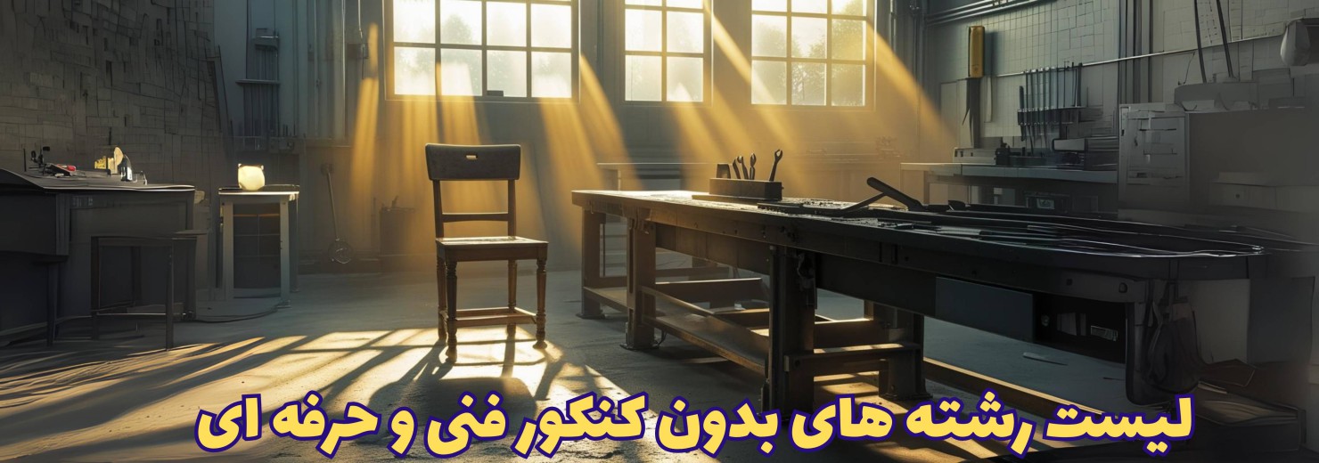 لیست رشته های بدون کنکور فنی حرفه ای 1404 (رشته های بدون کنکور هنرستان)